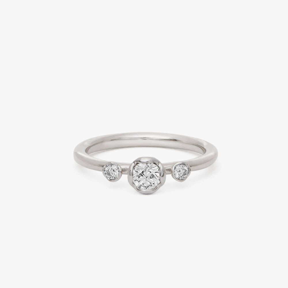 Marguerite 18ct White Gold Three Stone 0.33ct Engagement Ring | Annoushka jewelley